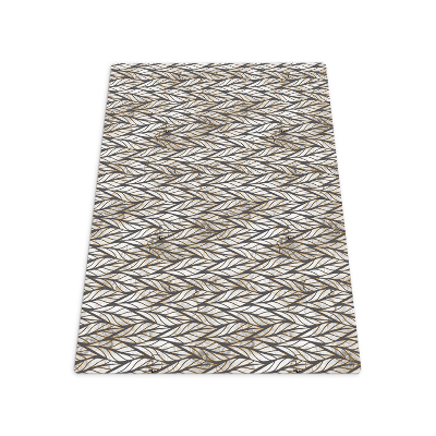 Tapis pour chaise de bureau Feuilles de plantes marbrées