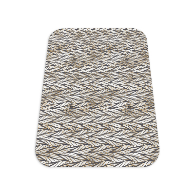 Tapis pour chaise de bureau Feuilles de plantes marbrées