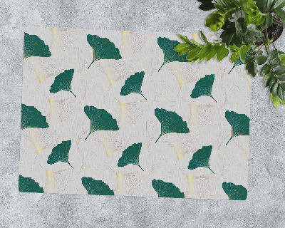 Tapis bureau rectangulaire Ginkgo artistique