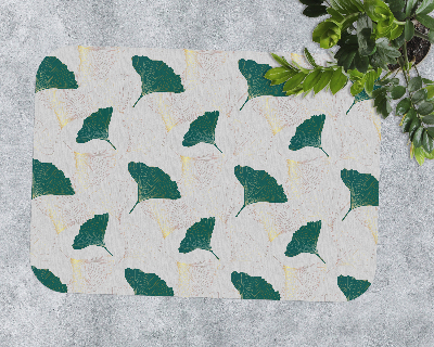 Tapis bureau rectangulaire Ginkgo artistique