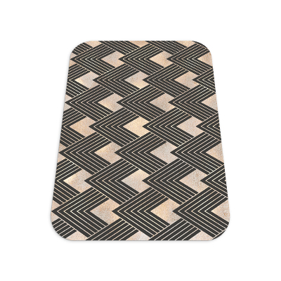 Tapis de chaise rectangulaire Motif décoratif artistique