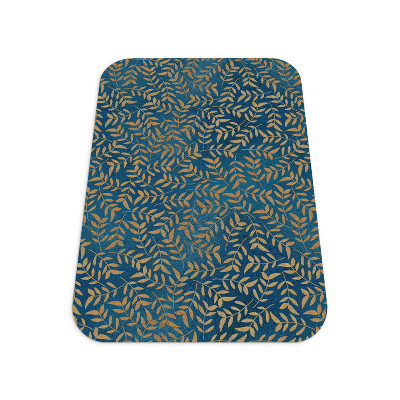 Tapis de chaise rectangulaire Feuilles d'or