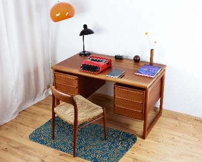 Tapis de chaise rectangulaire Feuilles d'or