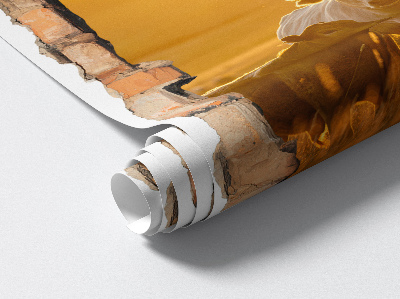 Autocollant à effet 3D trou 66x100 paysage rural