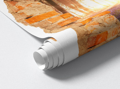 Autocollant à effet 3D trou 85x100 Percée forestière