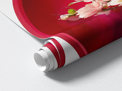 Adhésif mural 3d 67x100 Fleurs dans un vase