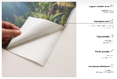 Sticker fenêtre trompe l'oeil 100x61 paysage méditerranéen