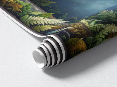 Sticker fenêtre trompe l'oeil 65x100 Harmonie naturelle