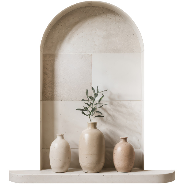 Adhésif mural 3d 91x100 Vases en céramique