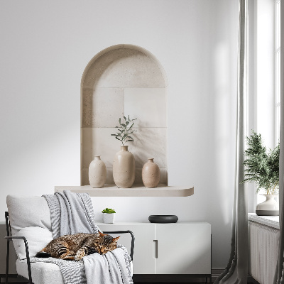 Adhésif mural 3d 91x100 Vases en céramique