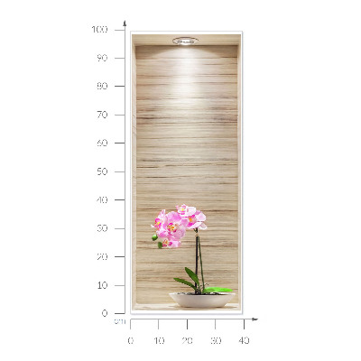 Adhésif mural 3d 40x100 Élégance orchidée