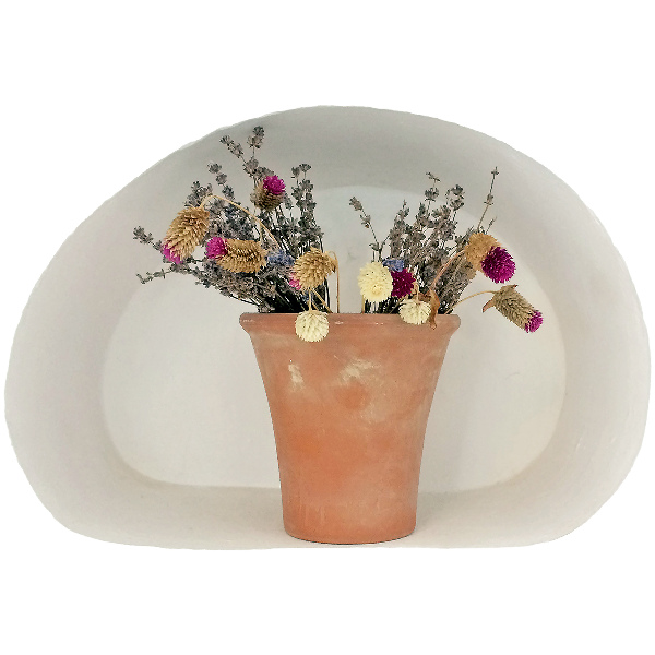 Adhésif mural 3d 100x68 fleurs séchées