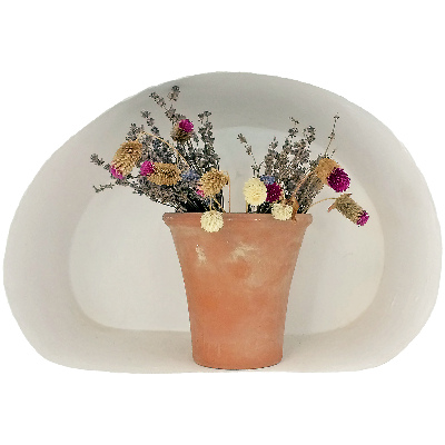 Adhésif mural 3d 100x68 fleurs séchées