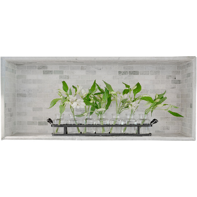 Adhésif mural 3d 100x43 Fleurs dans des vases