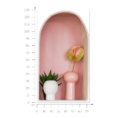 Adhésif mural 3d 75x130 Végétation subtile