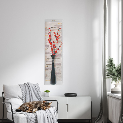 Adhésif mural 3d 38x130 Fleurs et pierres