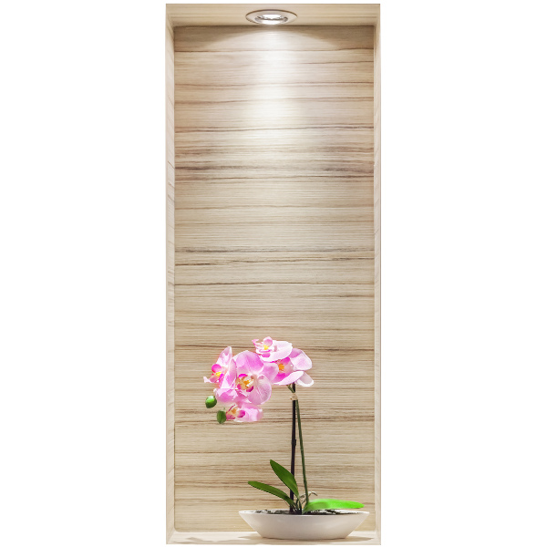 Adhésif mural 3d 52x130 Élégance orchidée