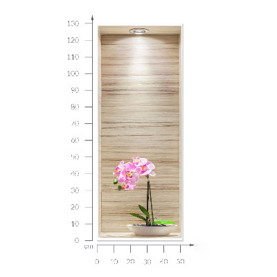 Adhésif mural 3d 52x130 Élégance orchidée