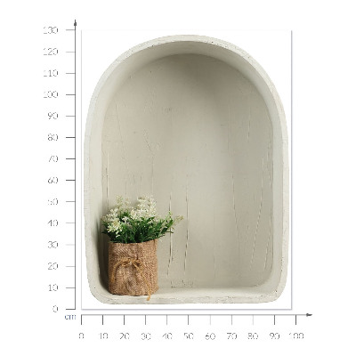 Adhésif mural 3d 98x130 Bouquet de jute