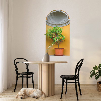 Adhésif mural 3d 71x130 Oranger