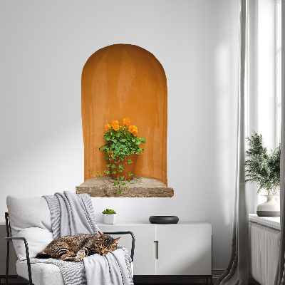 Adhésif mural 3d 84x130 Fleurs en pot
