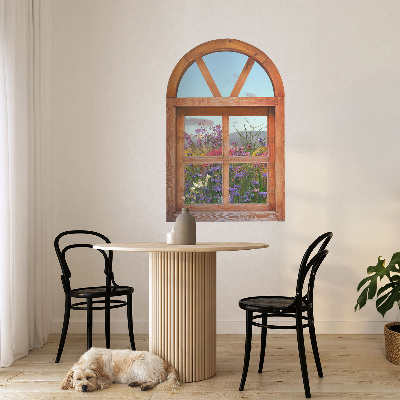 Fausse fenêtre trompe l'oeil 39x60 Fenêtre à fleurs