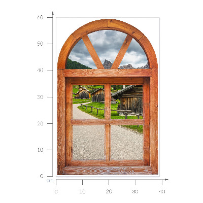 Fausse fenêtre trompe l'oeil 39x60 Vues par la fenêtre