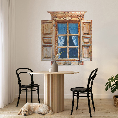 Fausse fenêtre trompe l'oeil 58x60 Fenêtre rustique