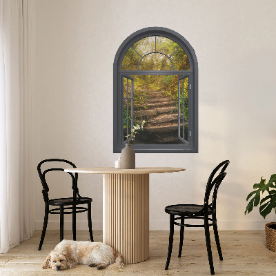 Fausse fenêtre trompe l'oeil 41x60 Fenêtre sur la forêt