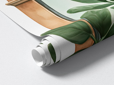 Fausse fenêtre trompe l'oeil 42x60 Plantes de fenêtre.