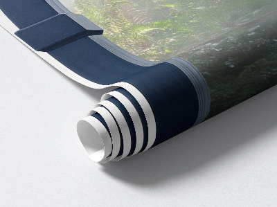 Fausse fenêtre trompe l'oeil 43x60 Jungle mystérieuse