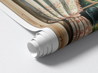 Fausse fenêtre trompe l'oeil 58x60 Fenêtre idyllique