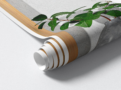 Sticker mural 3d 60x37 niches végétales