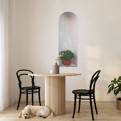 Sticker mural 3d 22x60 niche murale