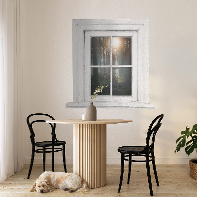 Fausse fenêtre trompe l'oeil 82x80 Fenêtre sur la forêt
