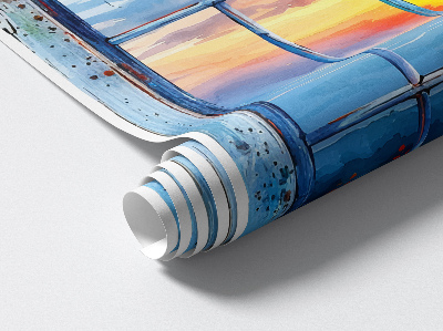 Fausse fenêtre trompe l'oeil 66x80 Fenêtre Ouest