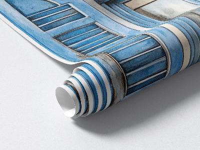 Fausse fenêtre trompe l'oeil 70x80 volets en bois