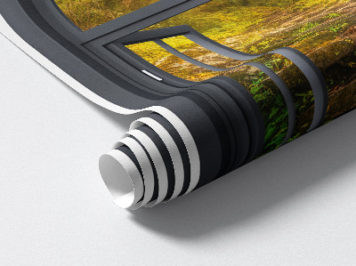 Fausse fenêtre trompe l'oeil 54x80 Fenêtre sur la forêt