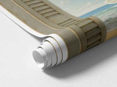 Fausse fenêtre trompe l'oeil 58x80 Fenêtre sur la mer