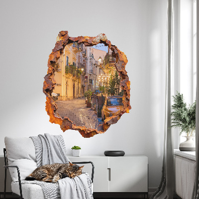 Sticker mural effet trou 3D 66x80 veilleuses
