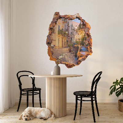 Sticker mural effet trou 3D 66x80 veilleuses