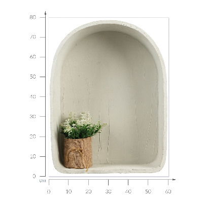 Sticker mural 3d 60x80 Bouquet de jute