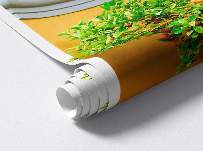 Sticker mural 3d 44x80 Oranger