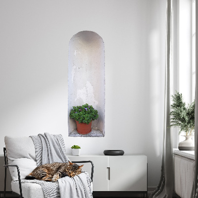 Sticker mural 3d 29x80 niche murale