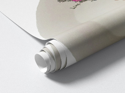 Sticker mural 3d 80x54 fleurs séchées