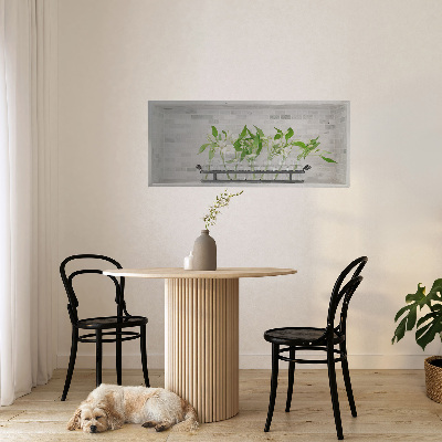 Sticker mural 3d 80x34 Fleurs dans des vases