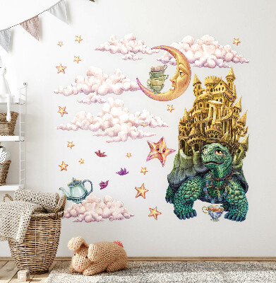 Autocollant mural 100x129 Fantasmes animaliers sous forme de dessin animé