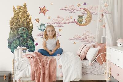 Autocollant mural 100x129 Fantasmes animaliers sous forme de dessin animé