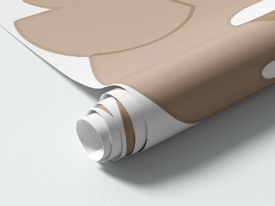 Autocollant mural 100x141 Dinosaures pastel mignons