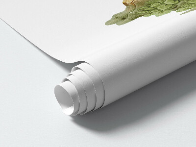 Autocollant mural 100x281 Charmantes cabanes forestières dans un style pastel